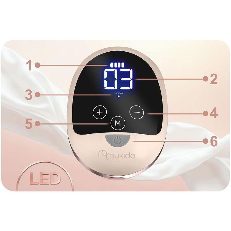 Nukido, laktator elektryczny, trójfazowy, beige, NK-960