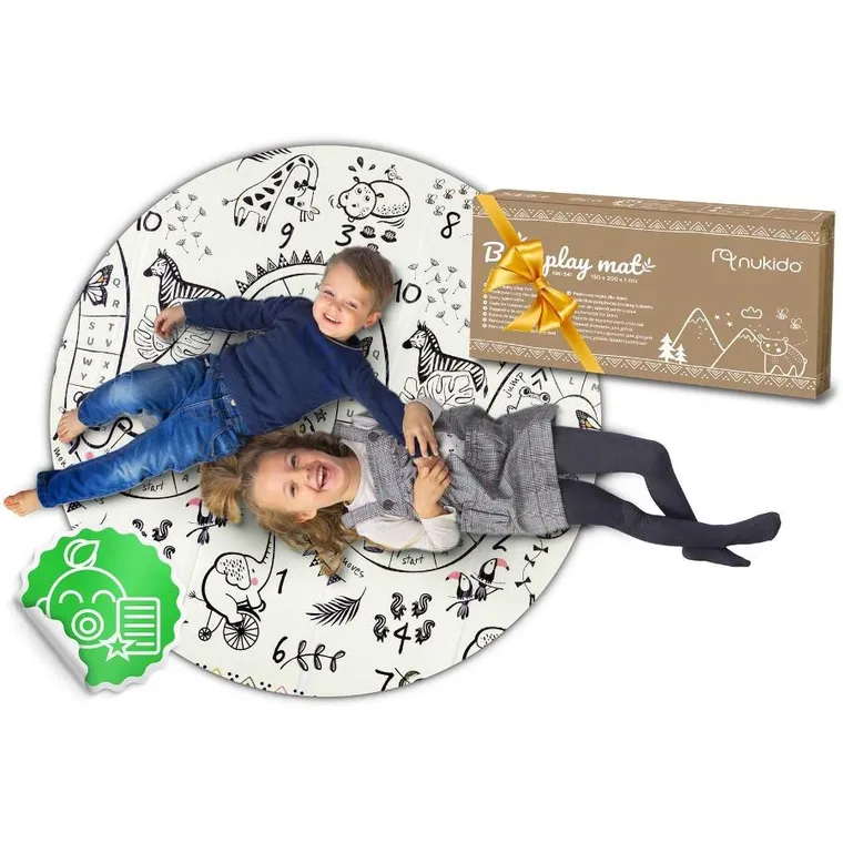 Nukido, mata piankowa, składana, 200-180-1 cm