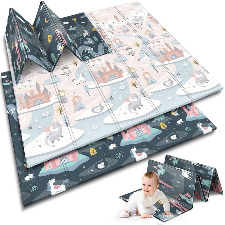 Nukido, mata piankowa, składana, 200-180-1 cm