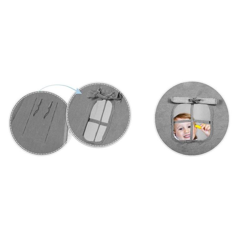 Nukido, namiot tipi dla dzieci, szary