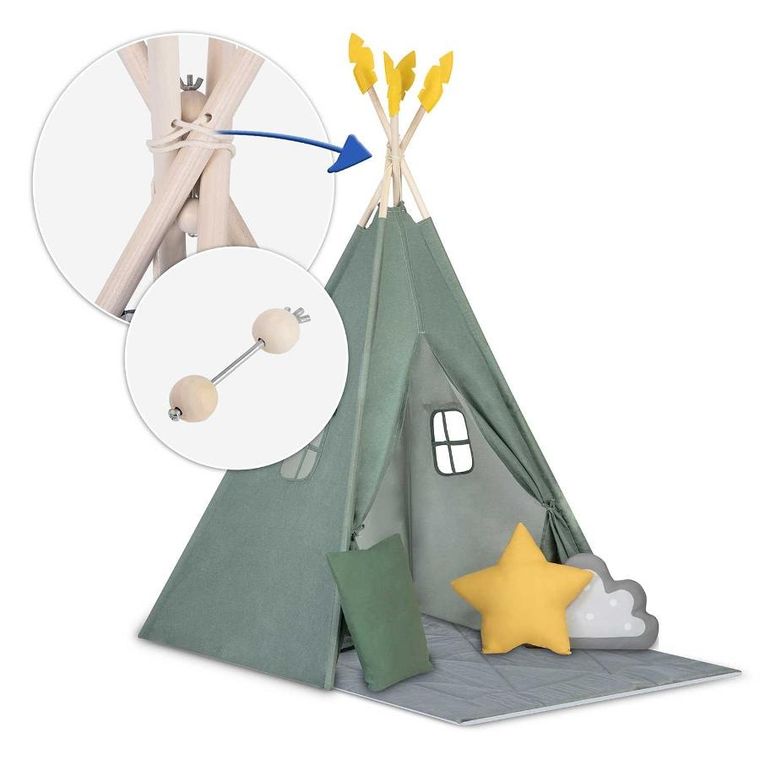 Nukido, namiot tipi dla dzieci, zielony