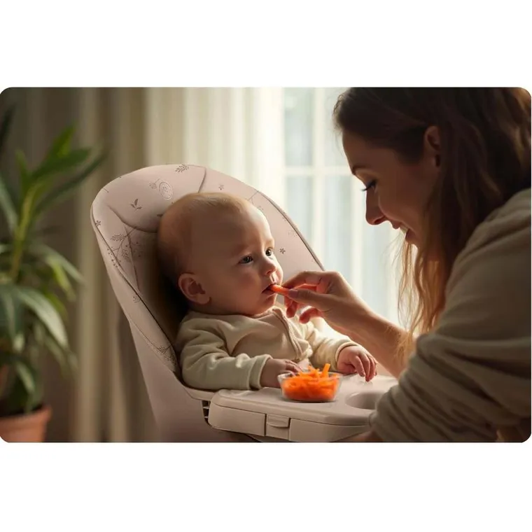 Nukido, Tilo, krzesełko do karmienia, beżowe