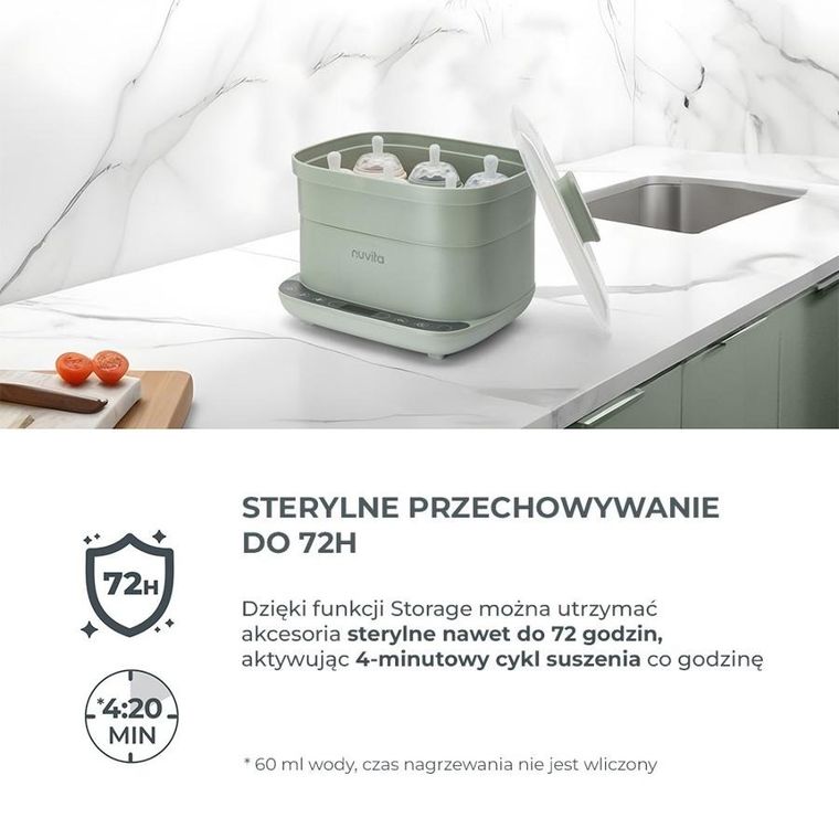 Nuvita, SteriDry, sterylizator z suszarką do butelek i smoczków