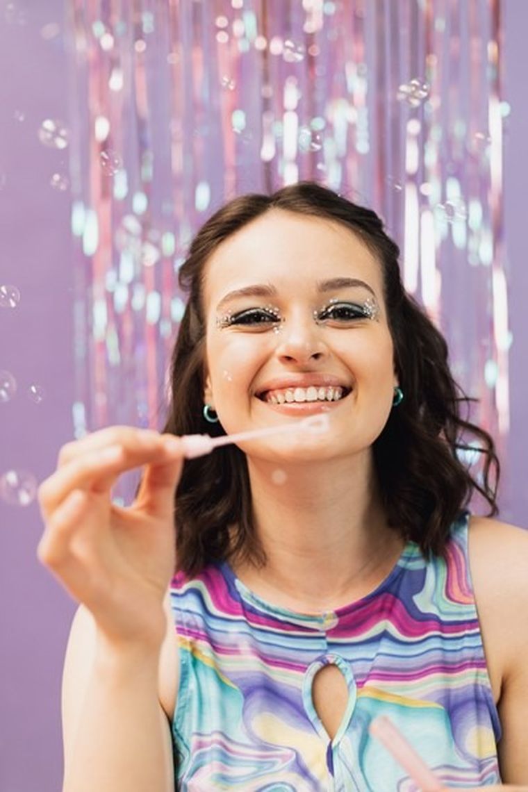 PartyDeco, brokat do twarzy i ciała, holograficzny, 3g