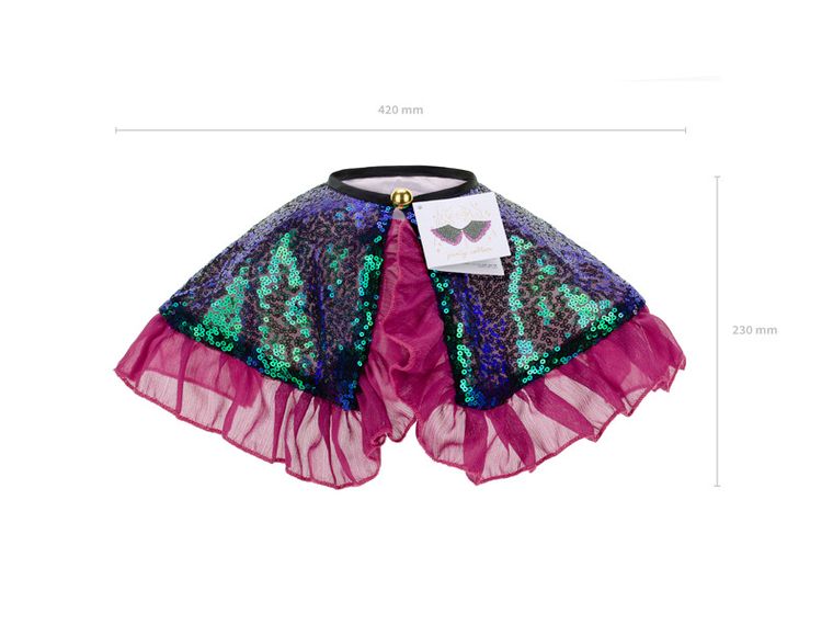 PartyDeco, cekinowy kołnierzyk, mix, 1 szt.