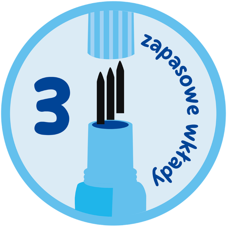 Pelikan, Griffix, cyrkiel, niebieski