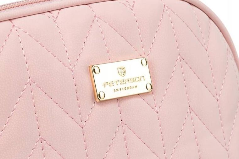 Peterson, kosmetyczka, 1-komorowa, różowa