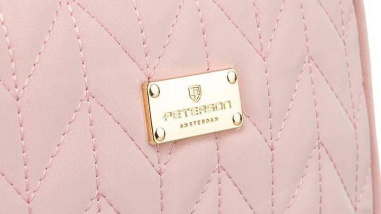 Peterson, kosmetyczka kompaktowa, różowa