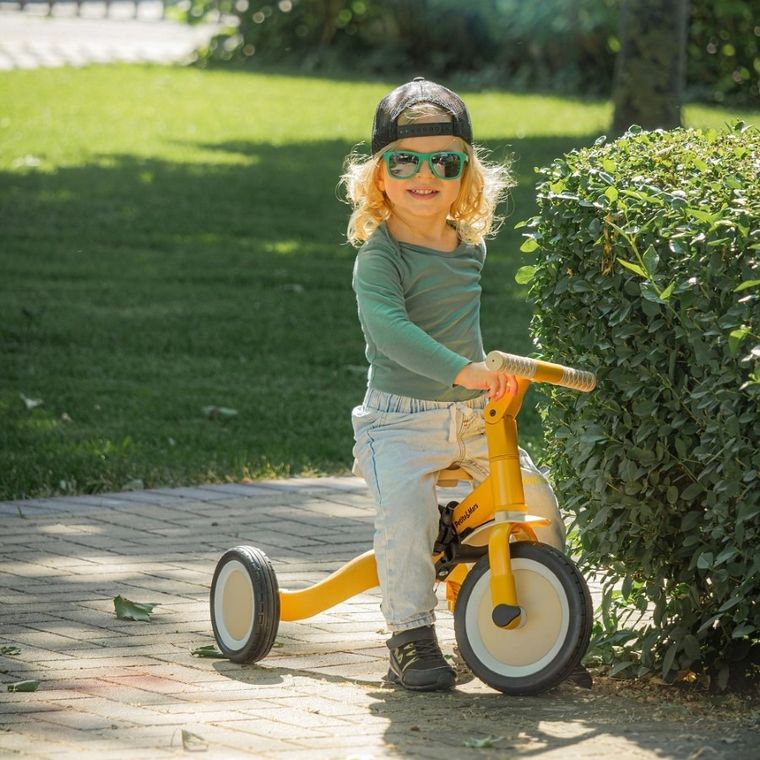 Petite&Mars, Turbo, rowerek trójkołowy 5w1, Intense Ochre