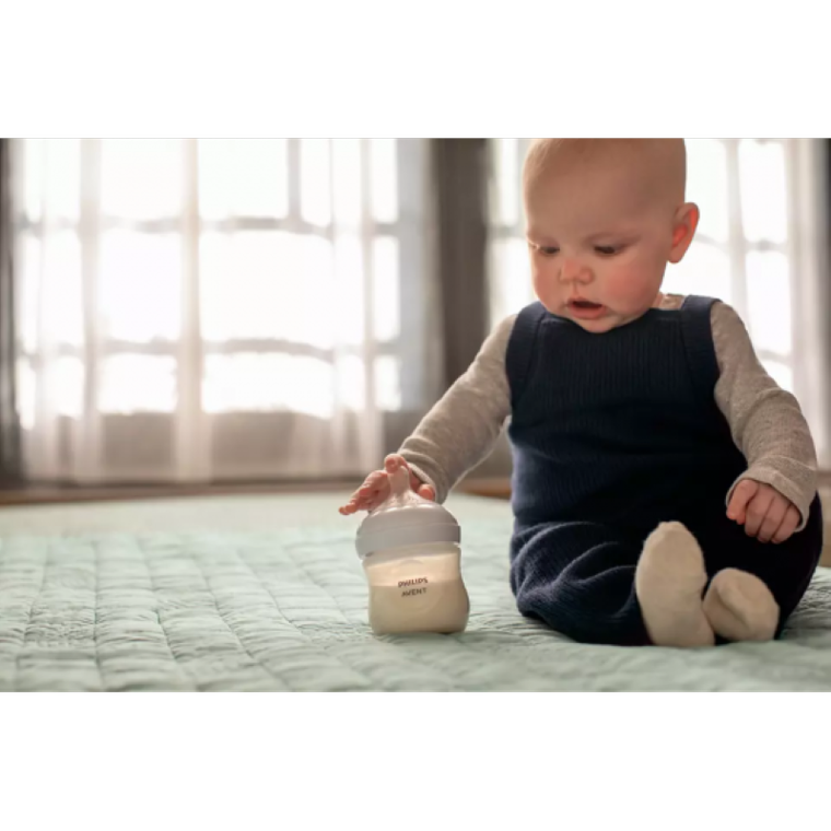 Philips Avent, Responsywne Butelki Natural, zestaw, 2x butelka 260 ml + 2x smoczek 0-6m