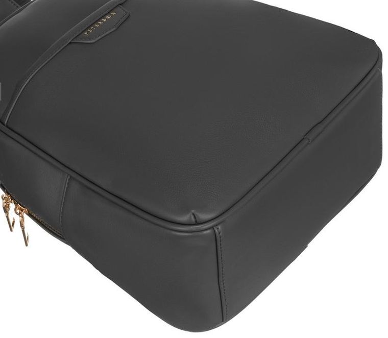 Plecak damski, grafitowy, skóra ekologiczna, Peterson