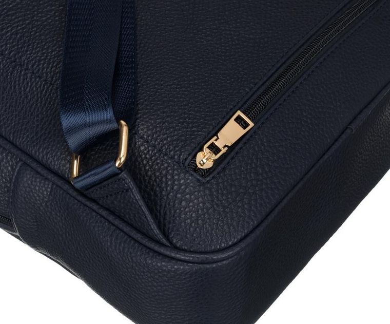 Plecak damski, granatowy, skóra ekologiczna, Peterson