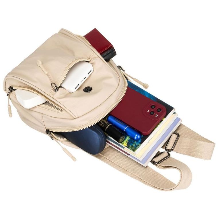 Plecak miejski, beżowy, Peterson