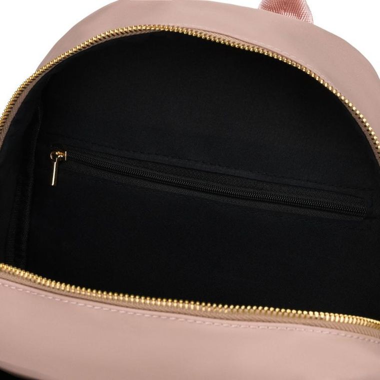 Plecak miejski, różowy, skóra ekologiczna, Peterson