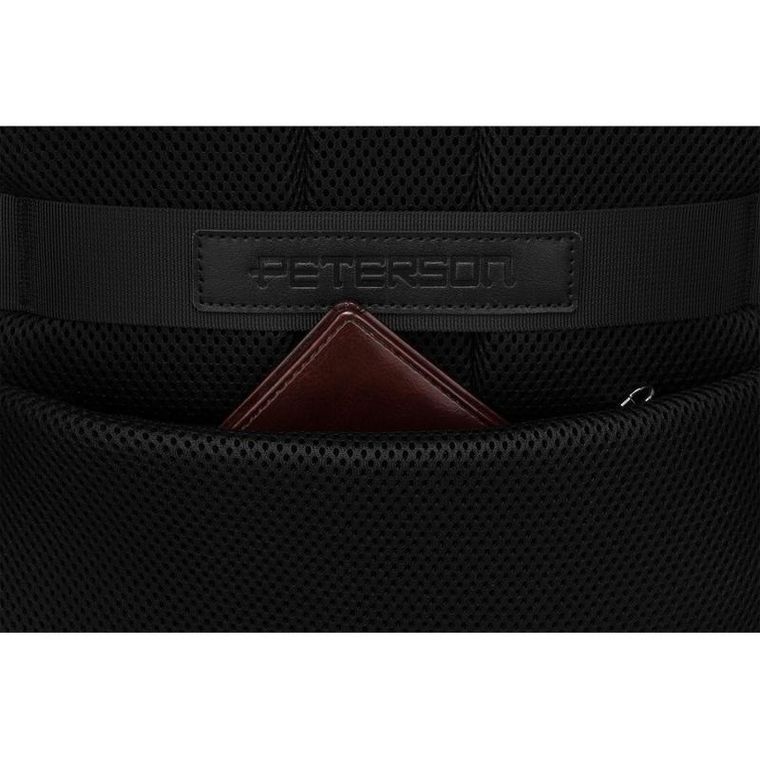 Plecak na laptopa, czarny, Peterson