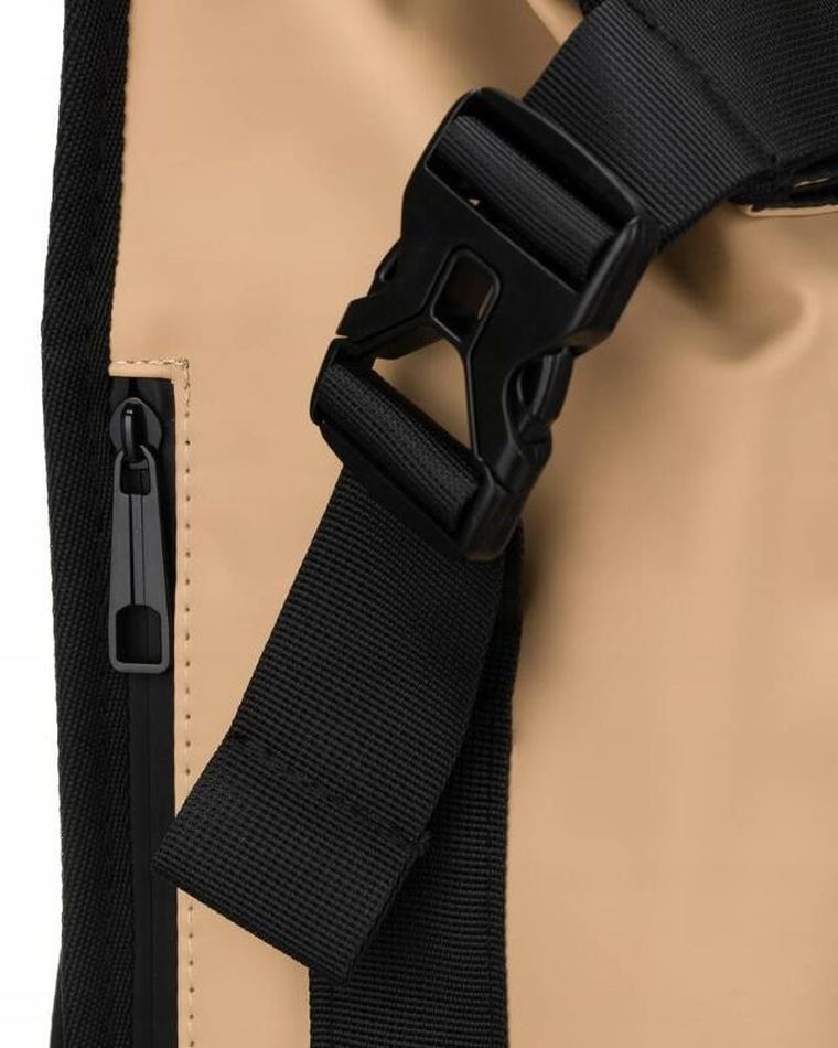 Plecak na laptopa, wodoodporny, beżowy, Peterson