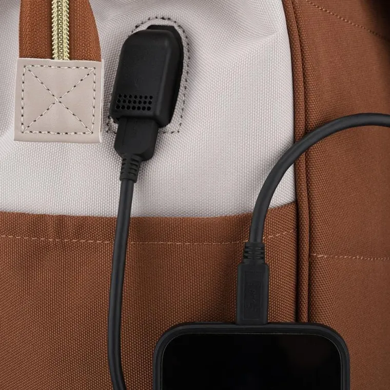 Plecak na latopa, beżowo-brązowy, Peterson