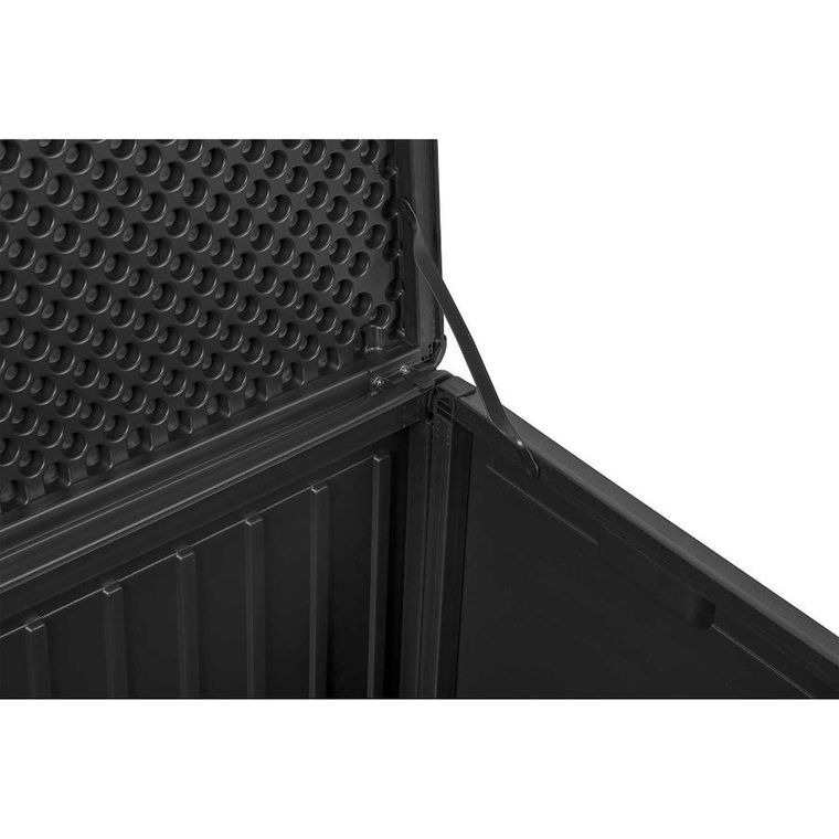 Plonos, skrzynia ogrodowa, czarna, 270l, 109-51-55 cm