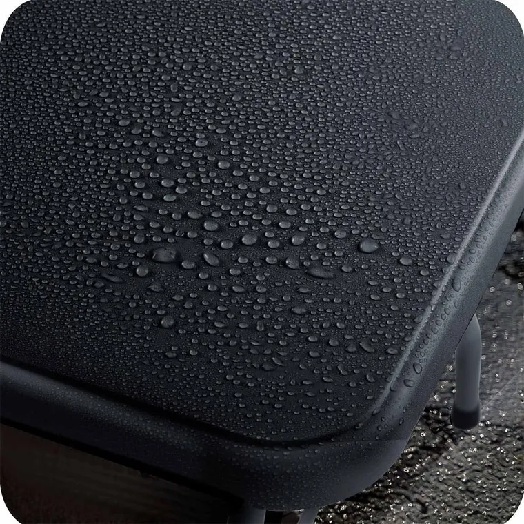 Plonos, stół cateringowy ogrodowy składany, czarny, 244 cm