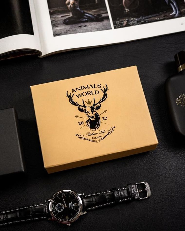 Portfel, brązowy, skórzany, Always Wild