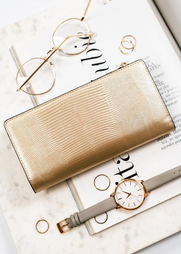 Portfel, czarny, skórzany, Peterson