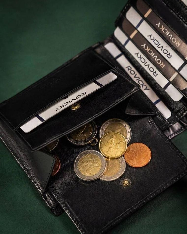 Portfel, czarny, skórzany, RFID, Rovicky