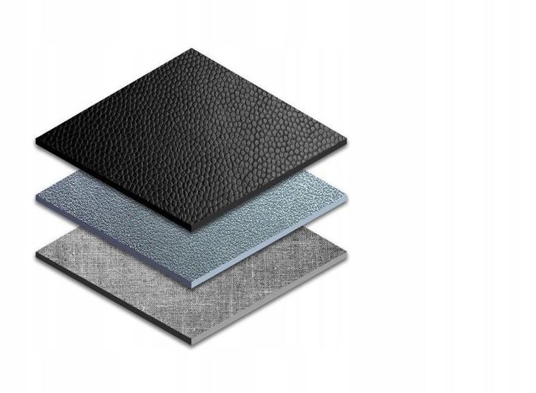 Portfel, czerwono-czarny, skórzany, RFID, Rovicky