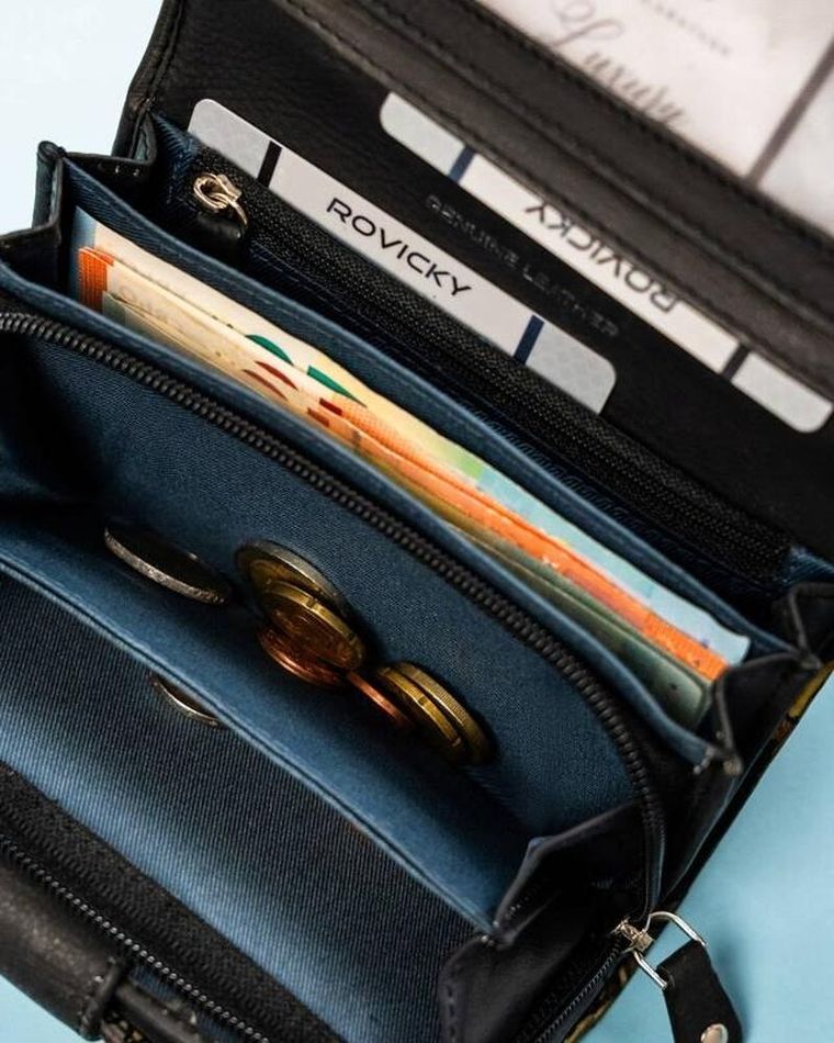 Portfel, mix, skórzany, Rovicky