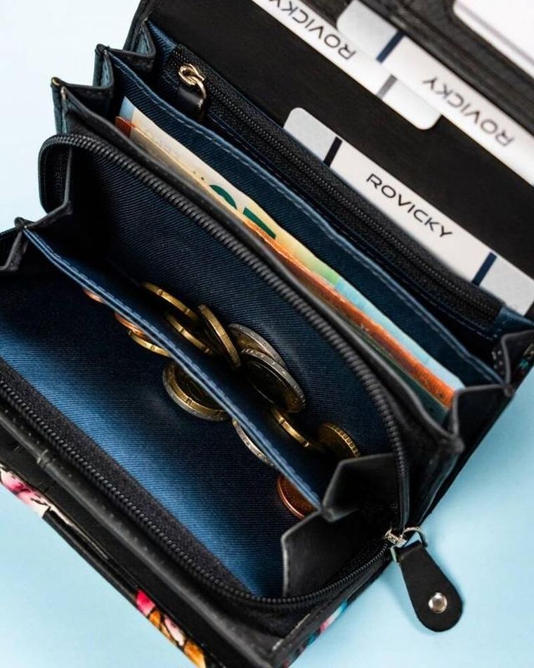 Portfel, mix, skórzany, Rovicky