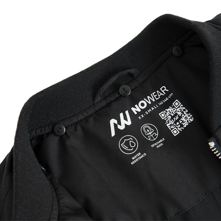 Przejściowa kurtka bomberka unisex z odpinanym kapturem NOWEAR