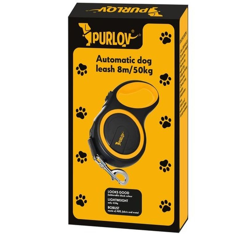 Purlov, smycz automatyczna dla psa do 50 kg, 8m