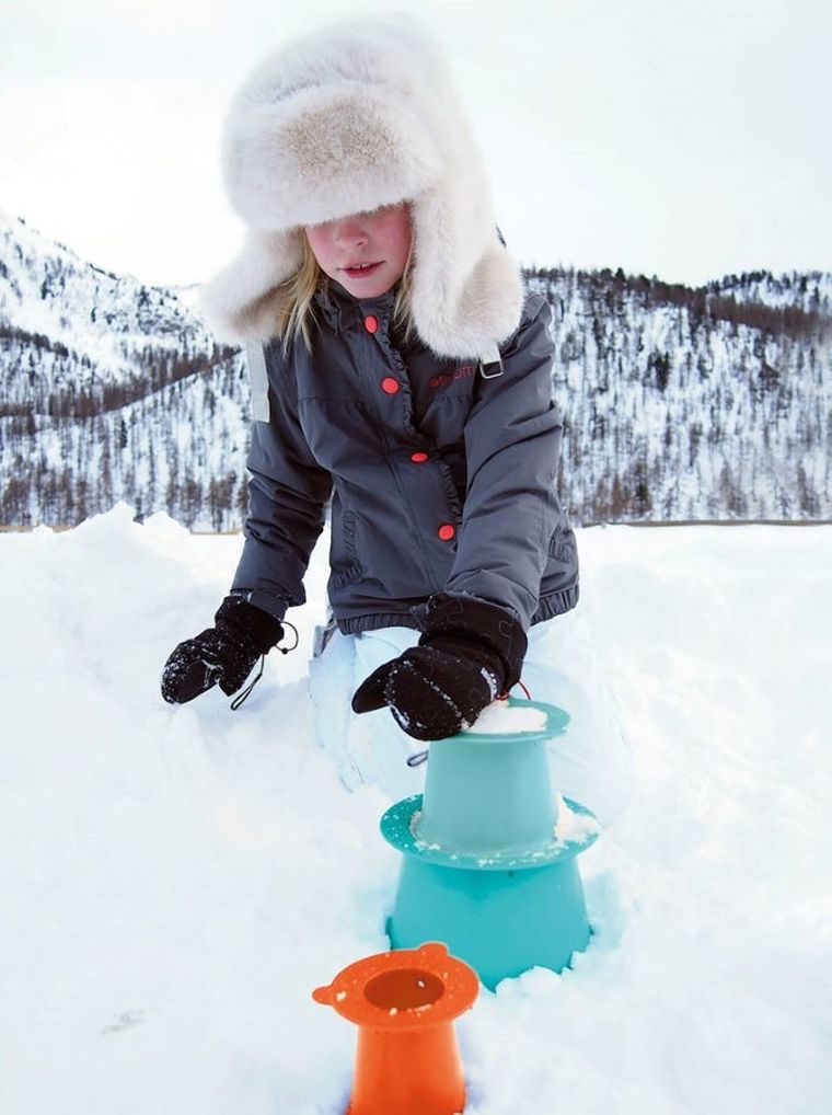 Quut, Alto, zestaw 3 foremek do piasku, wieża, Cherry + Banana Pink