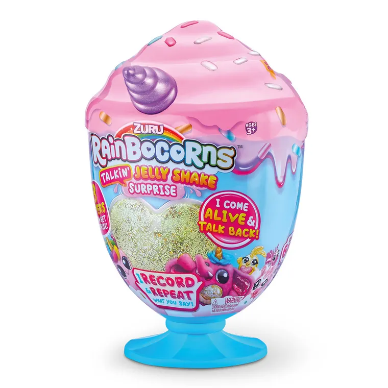 Rainbocorns, pucharek lodowy z mówiącą maskotką