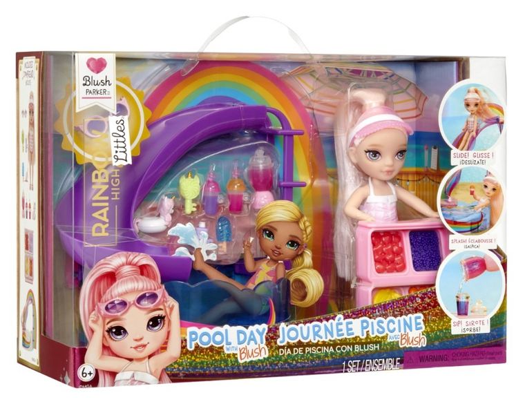 Rainbow High, Littles, Pool Day, Blush, lalka modowa