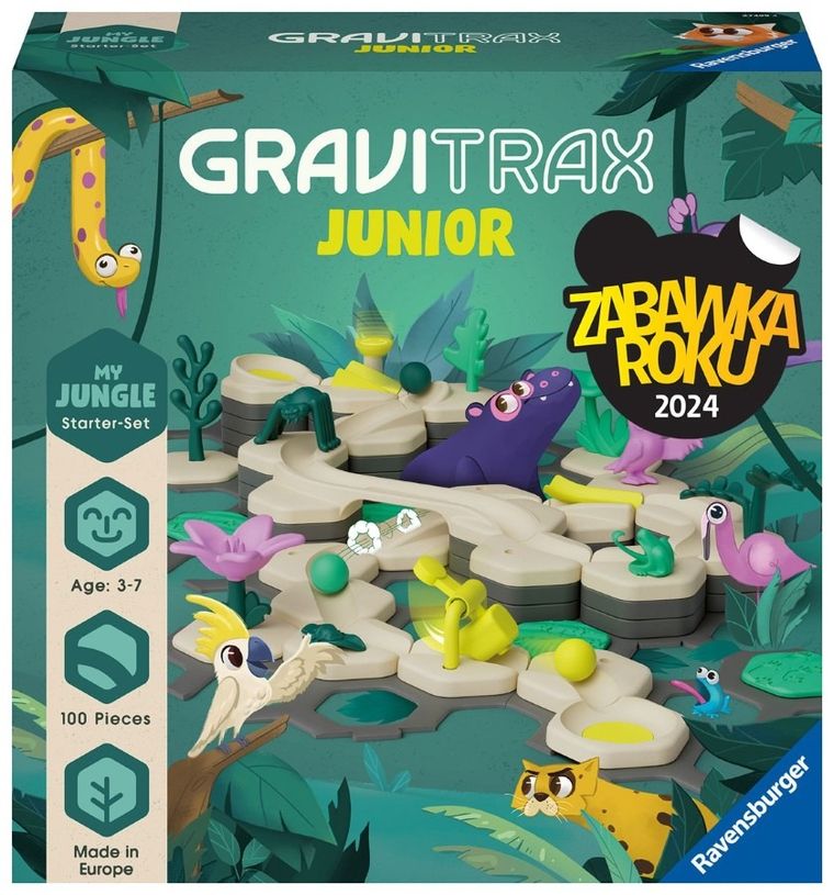 Ravensburger, GraviTrax Junior, Dżungla, zestaw startowy