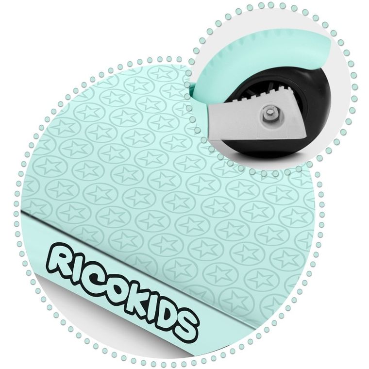 Ricokids, Buggy, hulajnoga 3-kołowa, miętowa