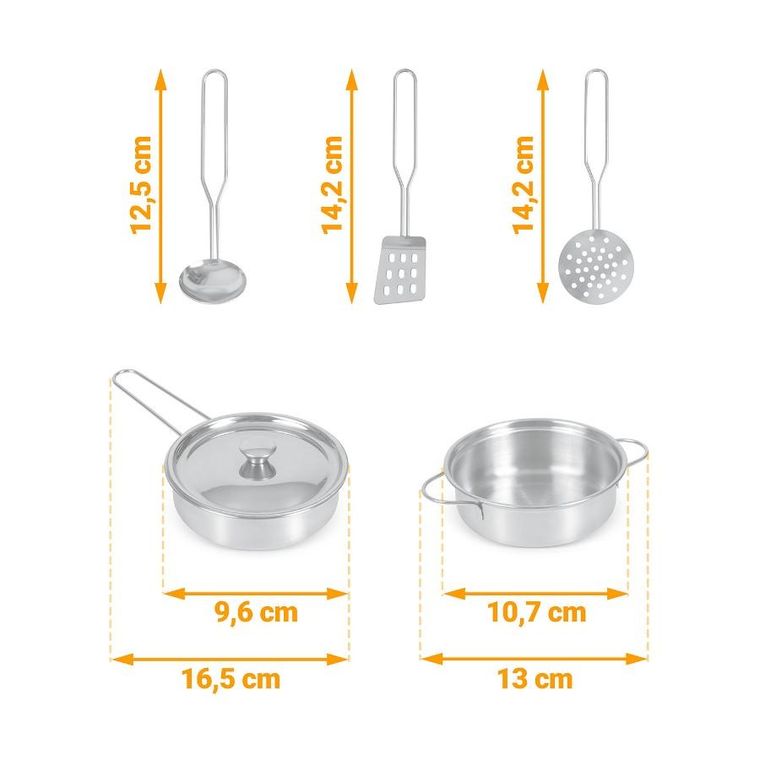 Ricokids, drewniana kuchnia z akcesoriami