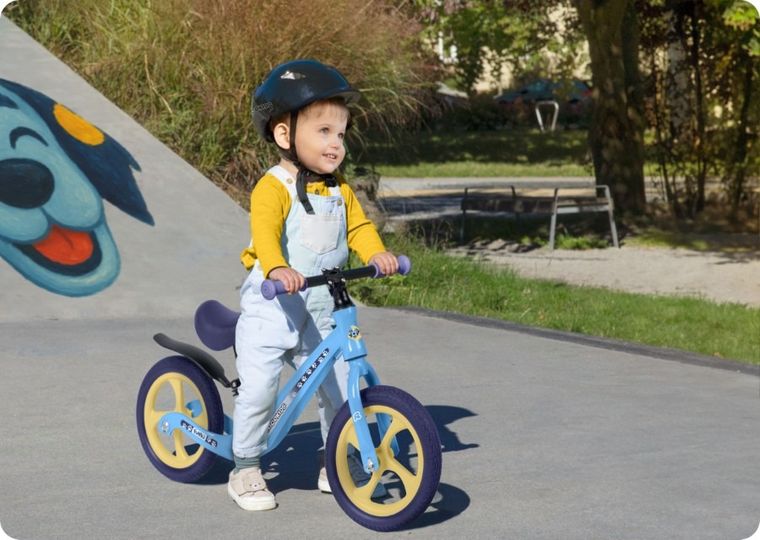 Ricokids, Funnu, rowerek biegowy dla dzieci, niebieski