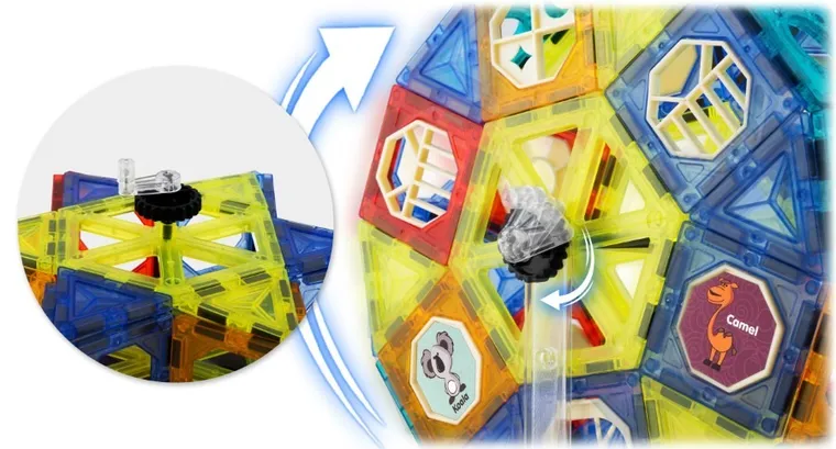 Ricokids, Karuzela, klocki magnetyczne, 71 elementów