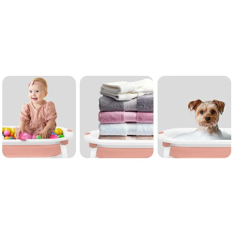Ricokids, RK-286, wanienka składana z wkładką, biało-różowa