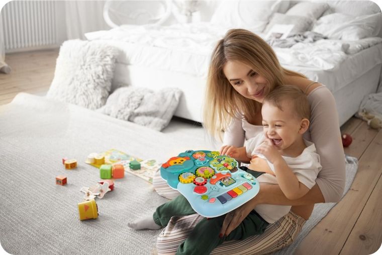 Ricokids, stolik edukacyjny 4w1, zielony