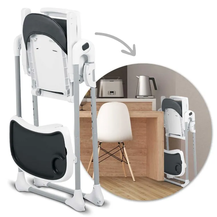 Ricokids, Tulo, krzesełko do karmienia, czarne