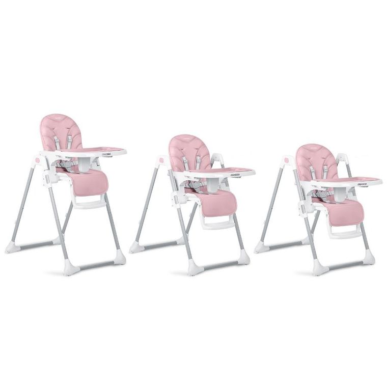 Ricokids, Tulo, krzesełko do karmienia, różowe