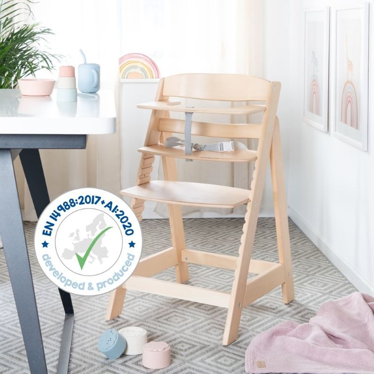 Roba, Sit Up Flex, drewniane krzesełko, naturalne