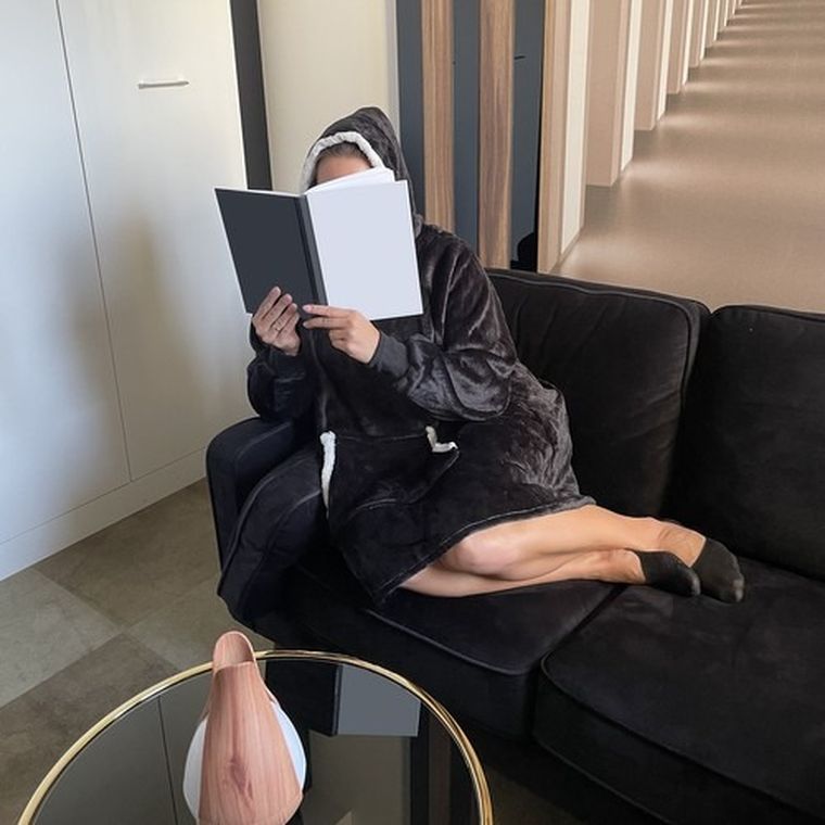 Ruhhy, bluza XXL, koc, czarny