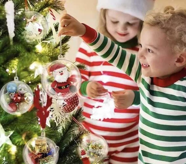 Ruhhy, bombki przezroczyste, 10 cm, 5 szt.