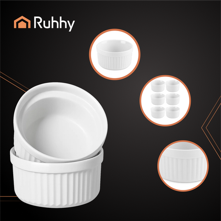 Ruhhy, kokilka, naczynie żaroodporne, 6 szt.