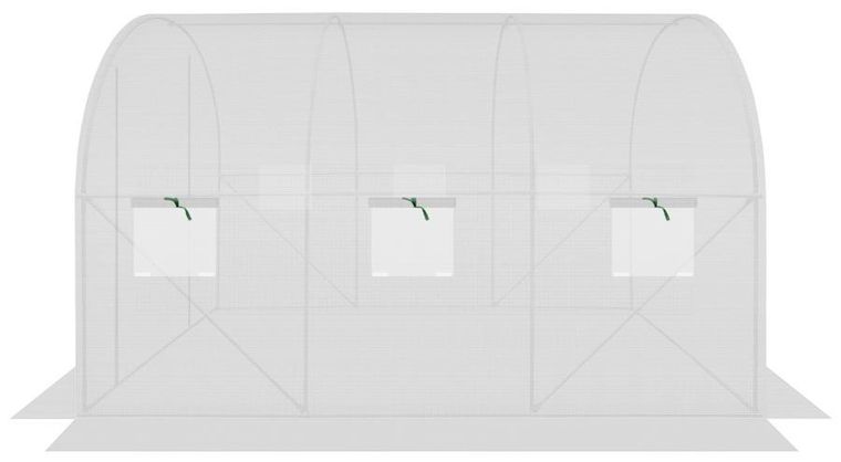 Saska Garden, folia na tunel ogrodowy, biała, 200-300-200 cm