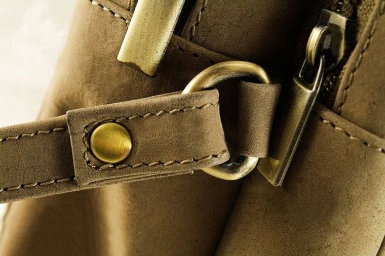 Saszetka do ręki, brązowa, skórzana, Always Wild