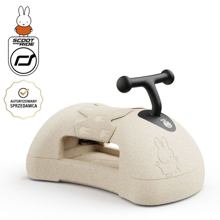 Scoot & Ride, Miffy, My First, ewolucyjny jeździk pchacz, sand, 3w1
